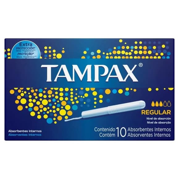 ABS TAMPAX REGULAR TRAD C/APL CX C/10UN