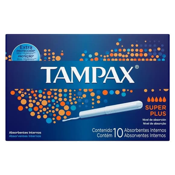 ABS TAMPAX SUPER PLUS C/APLIC CX C/10