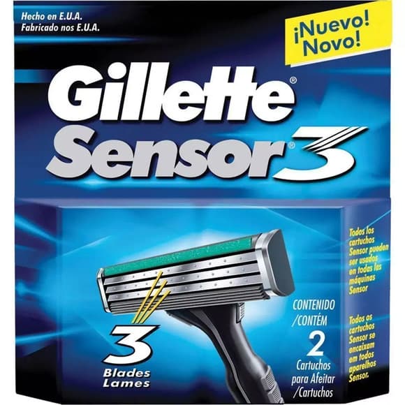 CARGA SENSOR 3 C/ 2 CARTUCHOS