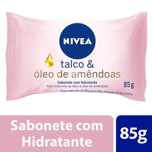SAB NIVEA TALCO OLEO DE AMENDOAS 85G