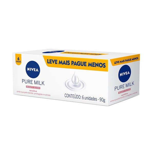 SAB NIVEA PURE MILK L+P- 6X90G