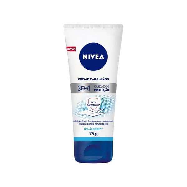 CR NIVEA P/MAOS 3EM1 ANTIBAC 75G
