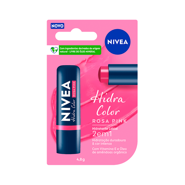 PROT LABIAL NIVEA COLOR ROSA 4,8G
