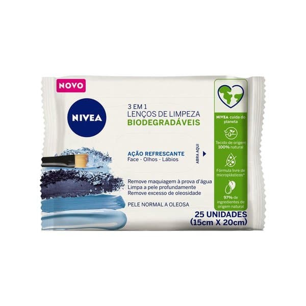 LENCO NIVEA DEMAQ AZUL 3EM1 25UN