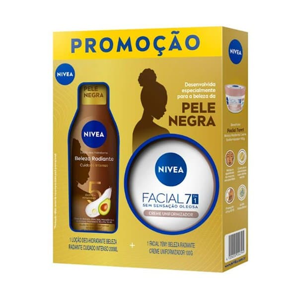 PACK NIVEA P NEGRA CR 100G+HID200ML