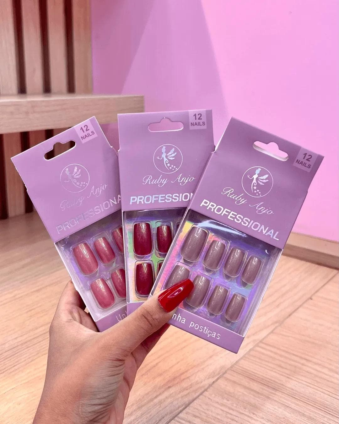 UNHAS POSTICAS RYBY ANJO/ REAL LOVE