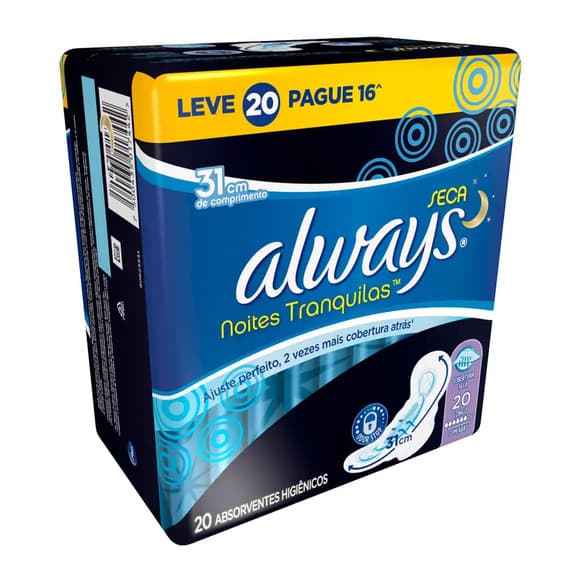 ABS ALWAYS SECA  20 UNI NOTURNO