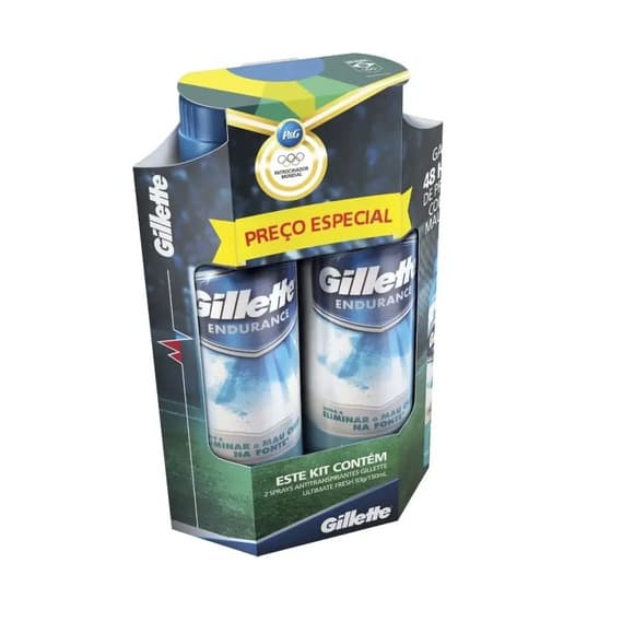 KIT GILLETTE JATO SECO ENDURANCE