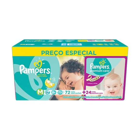 KIT FRALDAS TOTAL CONFORT+PREMIUM M