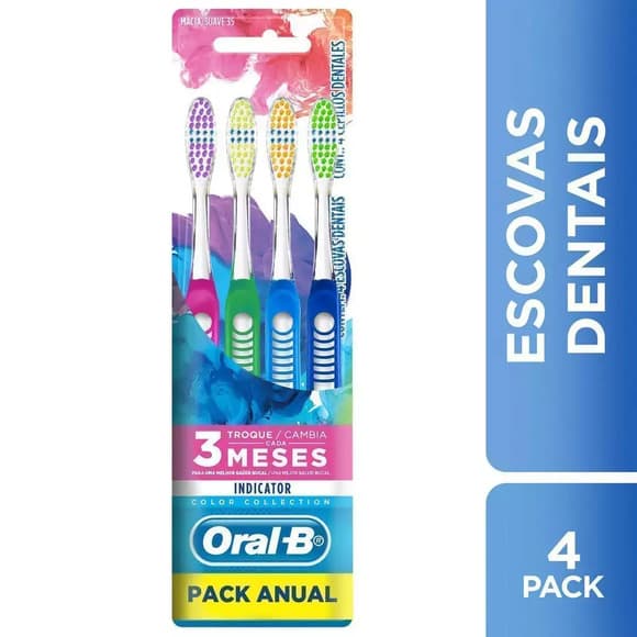 ESC DENT ORAL B PRO-SAUDE INDIC C/4U