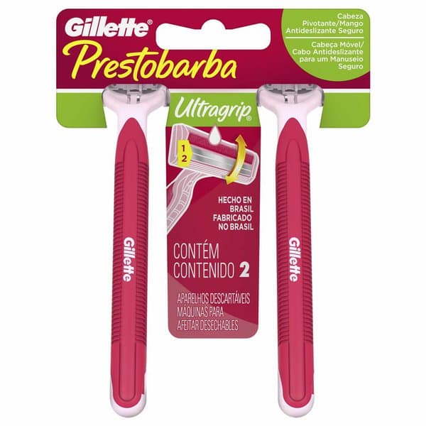 AP BARB ULTRAGRIP ROSA C/2