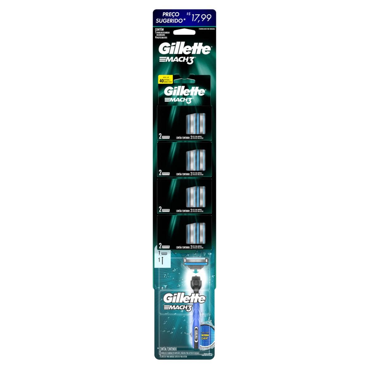 AP GILLETTE MACH3 C 4 CARGAS