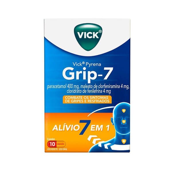 VICK PYRENA GRIP 7 400+4+4MG 10CAP DURA