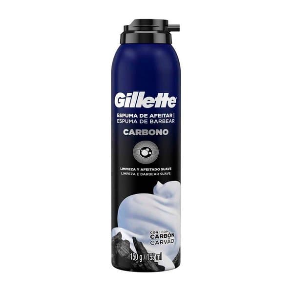 ESPUMA BARBE GILLETE CARBONO 150G