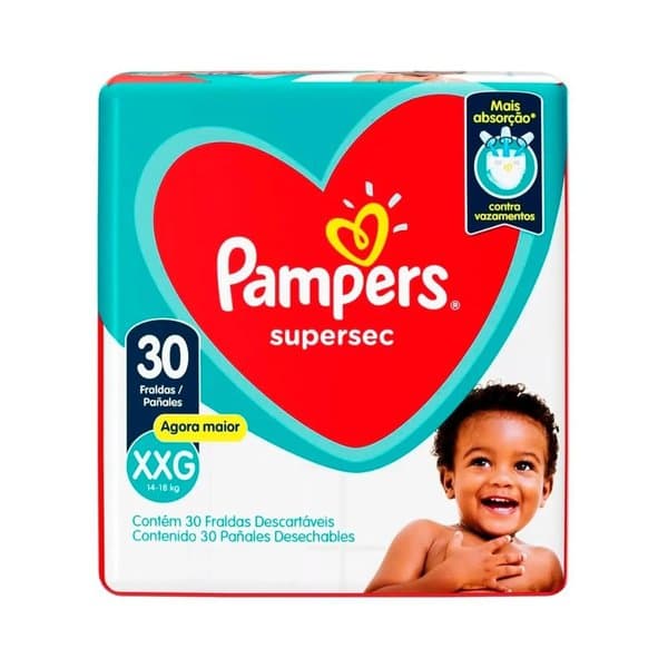 FR PAMPERS SUPERSEQUINHA XXG 30 UNID