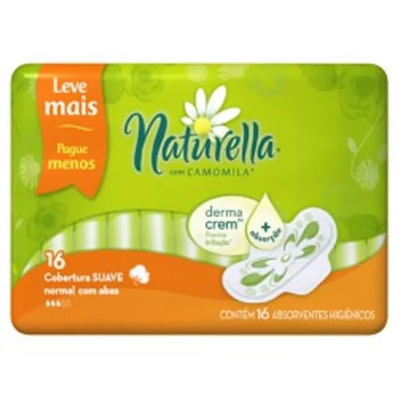 ABS NATURELLA NORMAL C/ABAS C/16 CAMOMILA