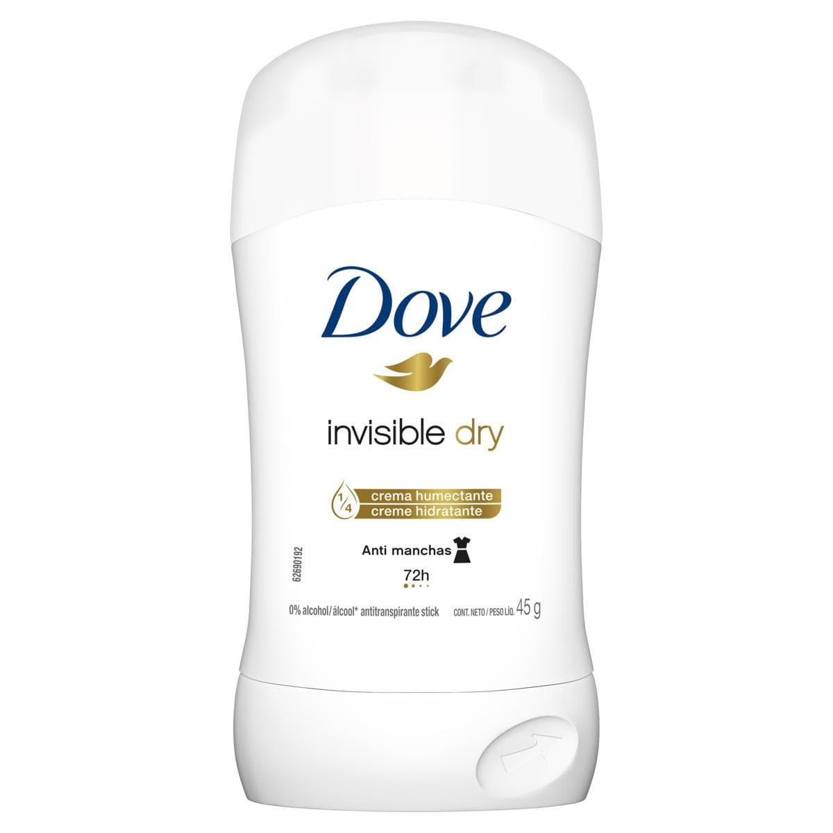 DOVE DESODORANTE INVISIBLE DRY  ROLON BARRA 45 GR