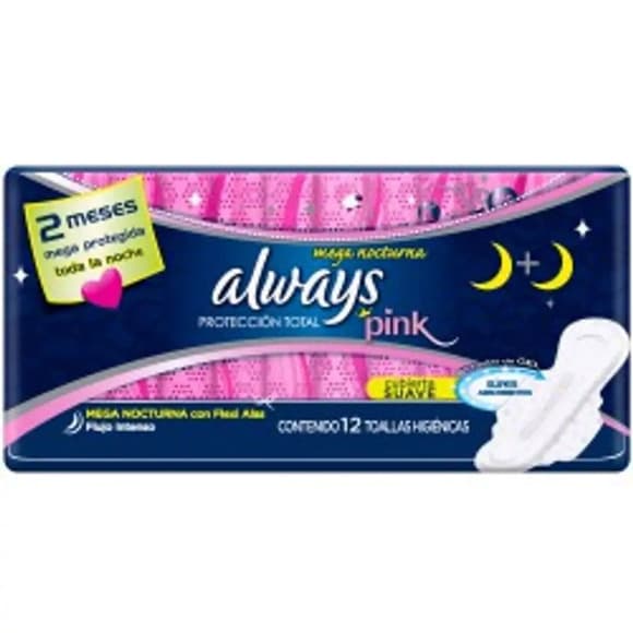 ABS ALWAYS NOTURNO PINK C/12
