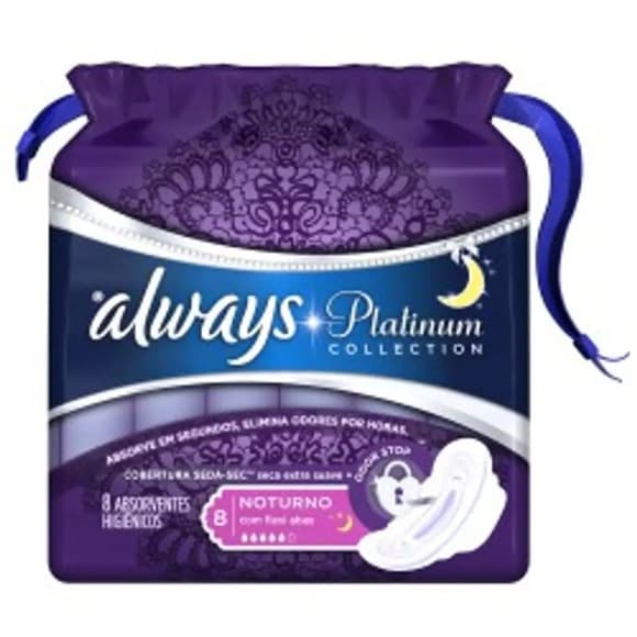 ABS ALWAYS PLATINUM NOTURNO C/A C/8