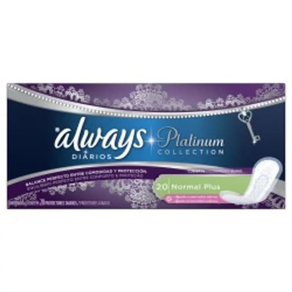 ABS ALWAYS PLATINUM PROT DIARIO C/20