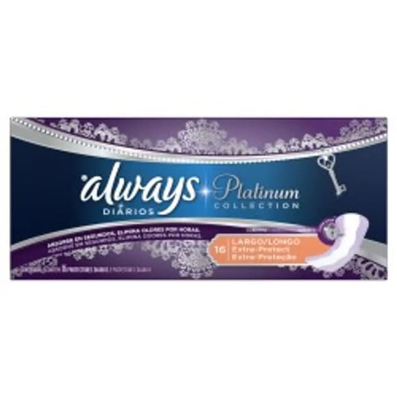 ABS ALWAYS PLATINUM DIARIO LONGO C/16