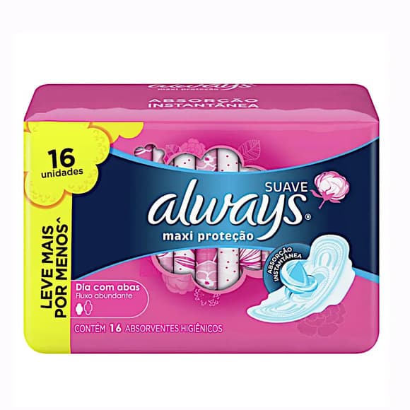 ABS ALWAYS MAXI SUAV ROSA FLEX C/ABAS