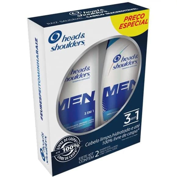 KIT HEAD E SHOULDERS MEN 3 EM 1 2 X 200ML