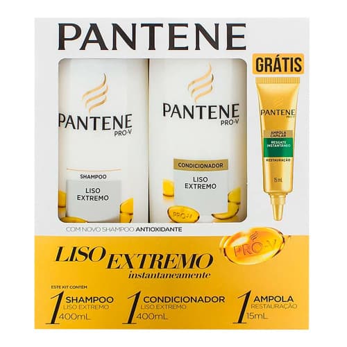 KIT PANTENE LISO EXT 3 EM 1 400 ML