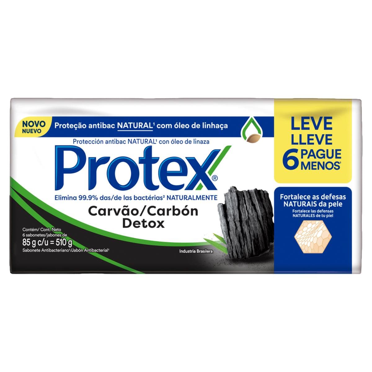 SAB PROTEX CARVAO DETOX C/6 85G