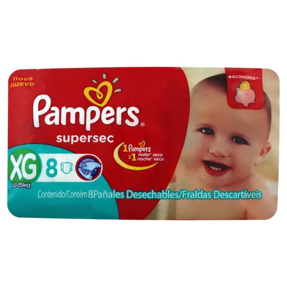 FR PAMPERS SUPERSEC (XG) C/8UN