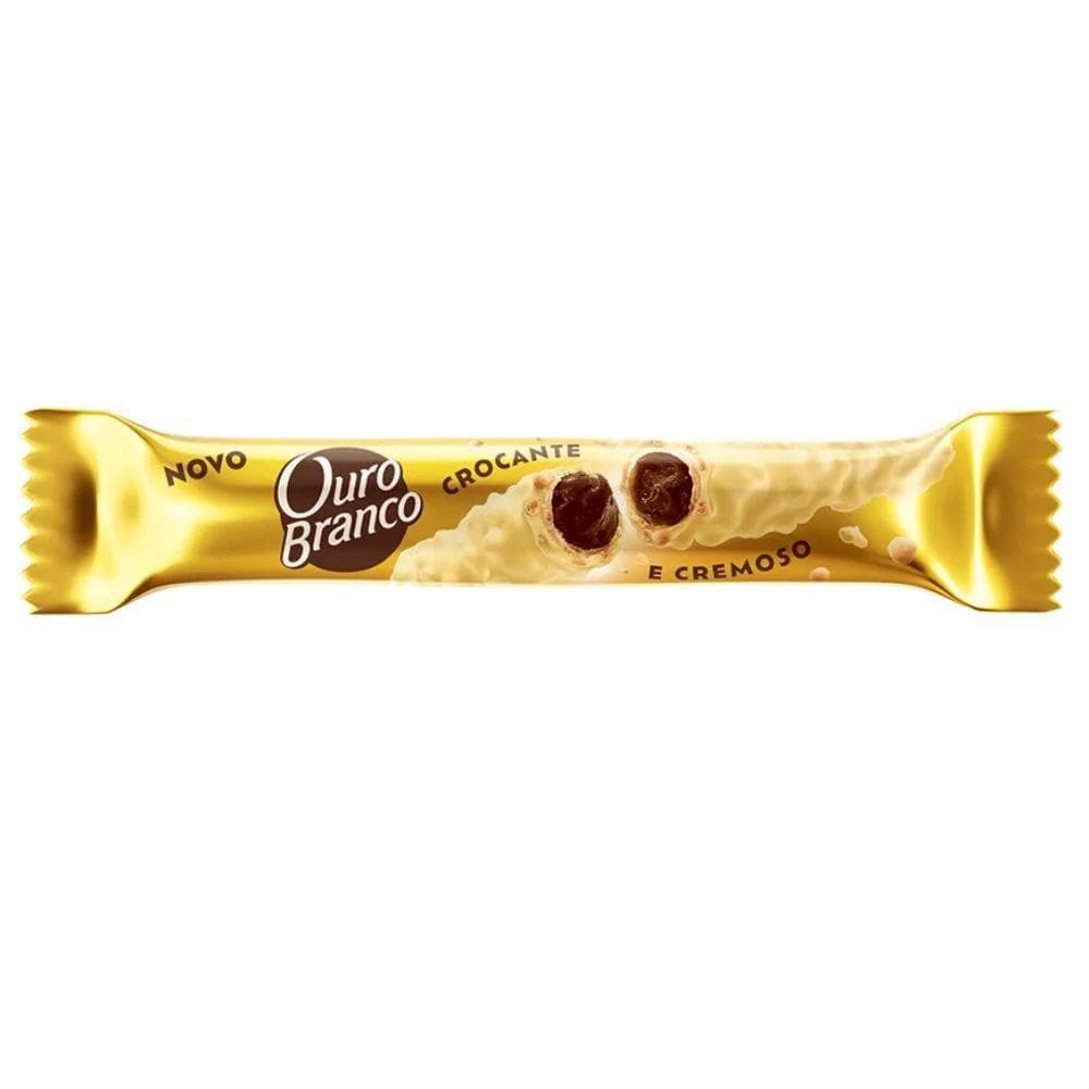 WAFER RECHEADO OURO BRANCO 25G