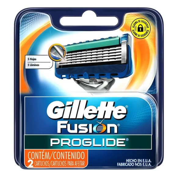 CARGA PROGLIDE GILETTE FUSION C/2