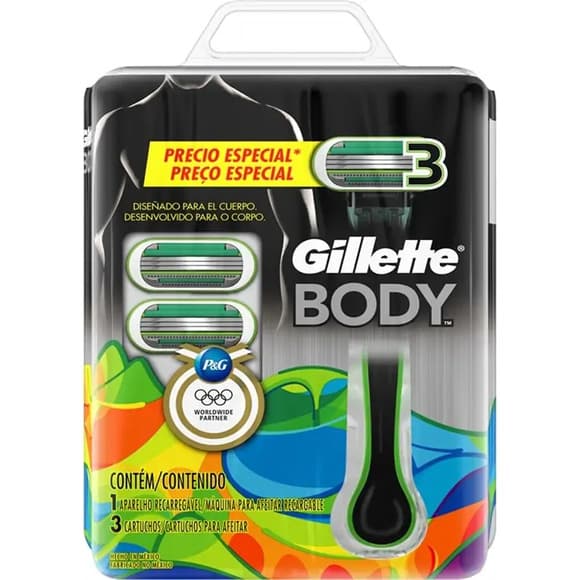KIT-GILLETE BODY 1 AP+CARGA C/3