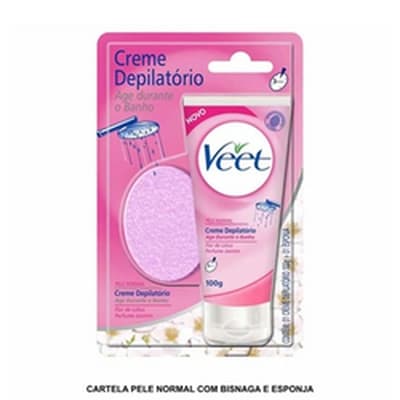 DEPIL VEET CREME BANHO P.NORMAL 100G