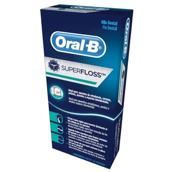 FIO DENT ORAL B SUPER FLOSS 50UNIDAD