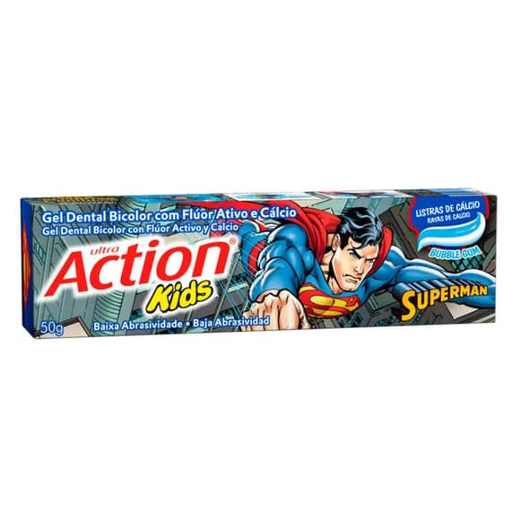 GEL DENT ACTION KIDS SUPERMAN 50G