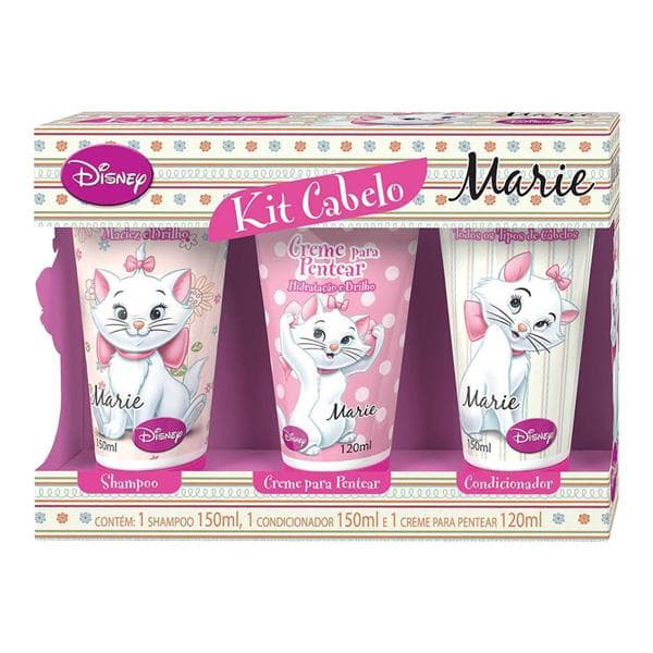 KIT CABELO INF DISNEY GATA MARIE