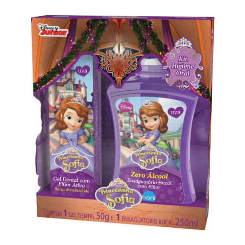 KIT HIGIENE ORAL PRINCESINHA SOFIA UV