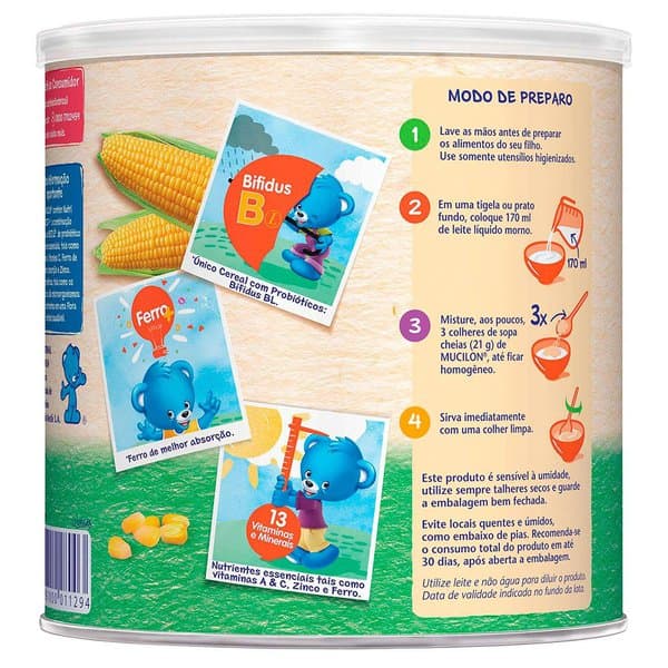 MUCILON MILHO CEREAL 400G
