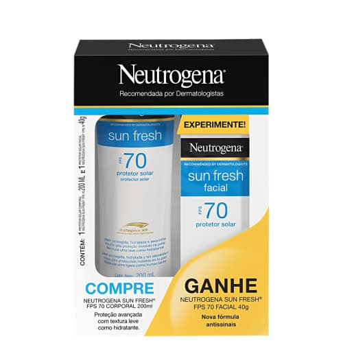 KIT NEUTROGENA  SUN FRESH FPS 70