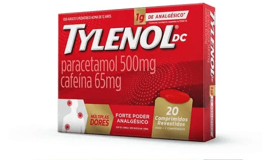 TYLENOL DC 1G MULT DORES C/20 COMP