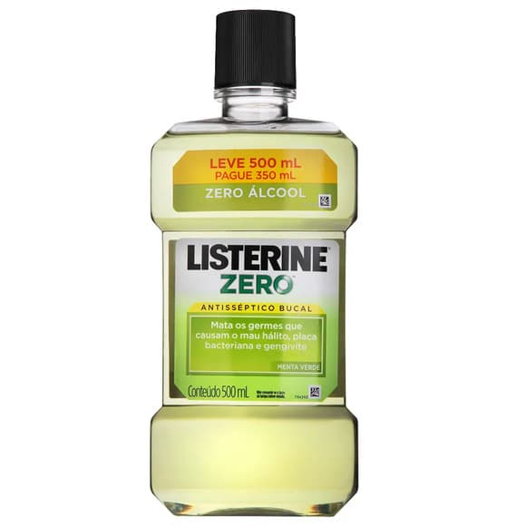 ENX LISTERINE 500ML ZERO MENTA VERDE
