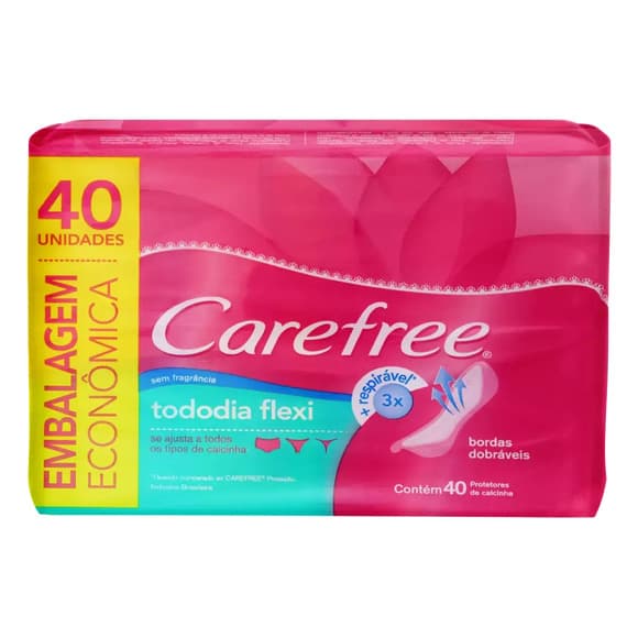 ABS CAREFREE FLEXI 40 UNID S/PERFUME