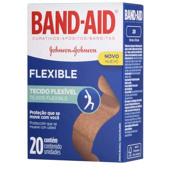 CURATIVO BAND AID FLEXIBLE C/20