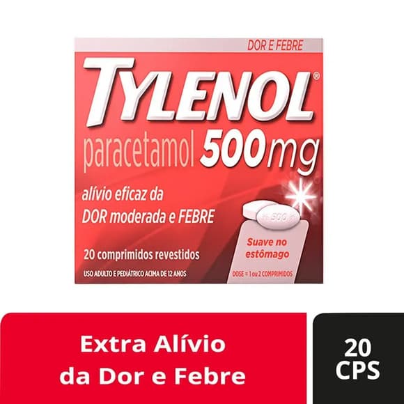 TYLENOL 500MG CX 20COMP