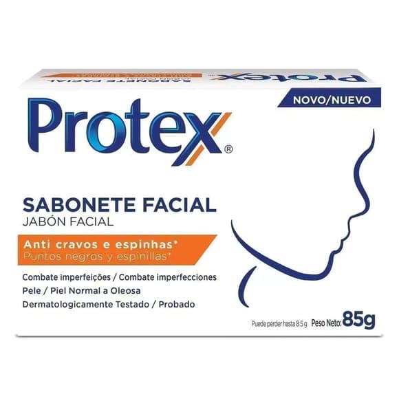 SAB PROTEX FACIAL AN TI CRAVOS 85G/COL