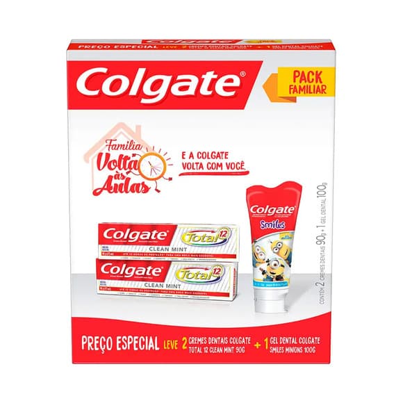 KIT COLGATE TOTAL 12 GEL MINIOS