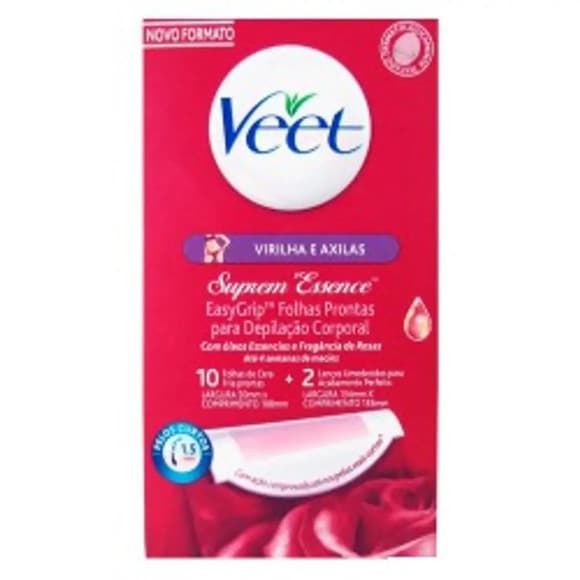 DEPIL VEET FOLHAS SUPREM ESSENCE C/10