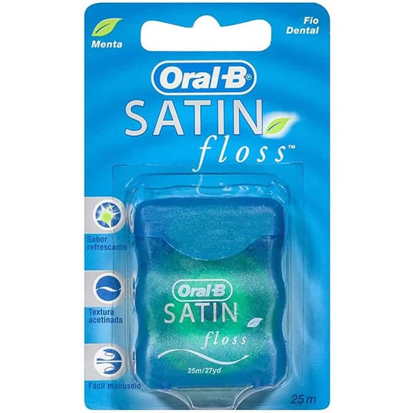 FIO DENT ORAL B SAT FLOSS MENTA 25M