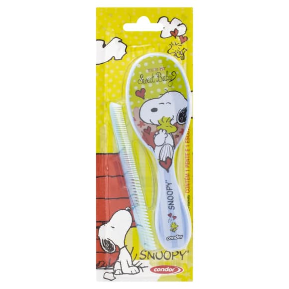CONJ PENTE E ESCOVA SNOOPY